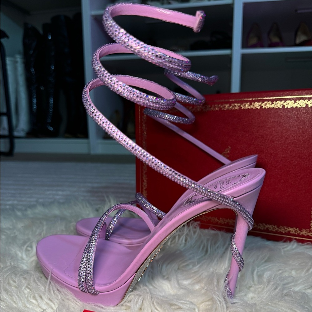 Rene Caovilla - Margot Mauve platform sandal 120 
Size : EU 41.5 / US 10 - Picture 6 of 6